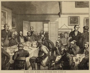 De algemene verkiezingen, Mr Disraeli op de markt in Aylesbury, afgelopen zaterdag